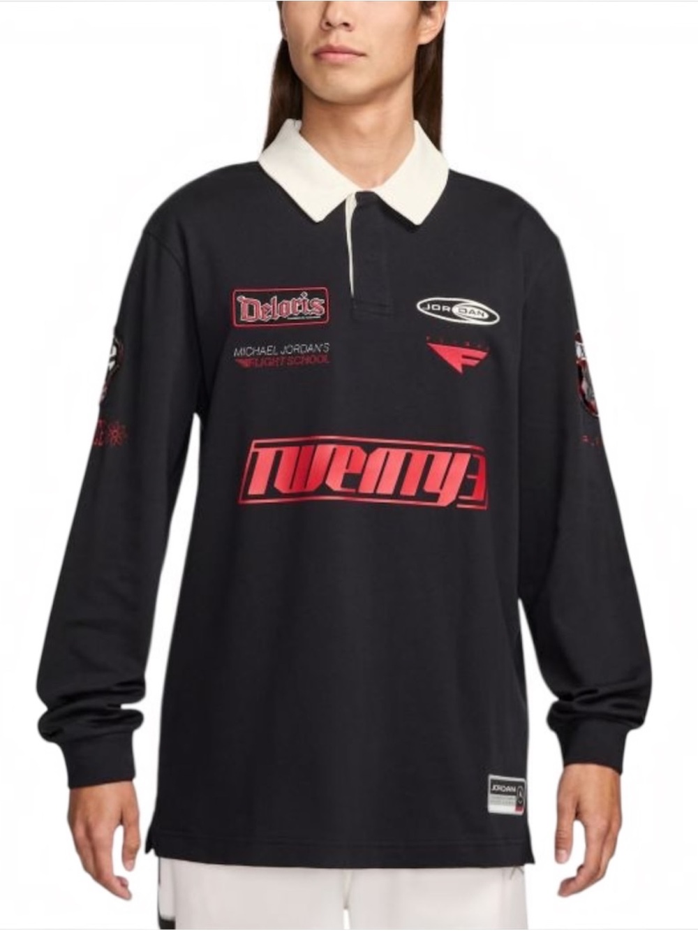 NWT Nike Jordan Essentials Long Sleeve Rugby Shirt Men’s XXL Black